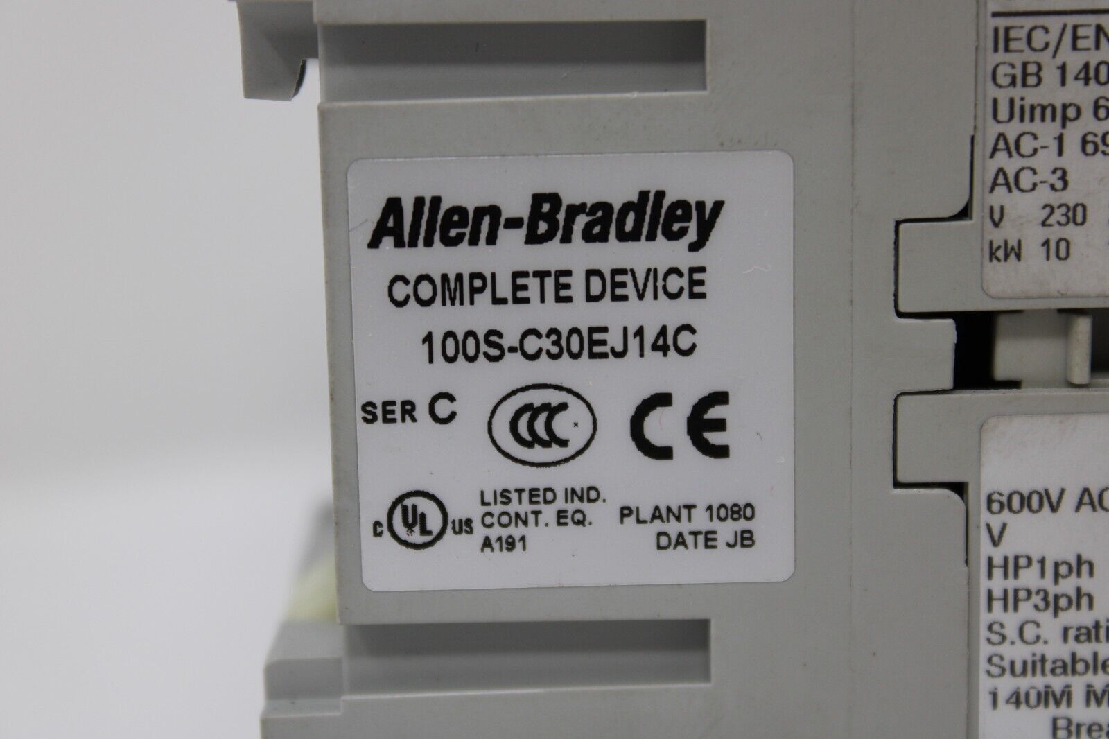 used Allen Bradley 100S-C30EJ14C Safety Relay - ALLEN BRADLEY
