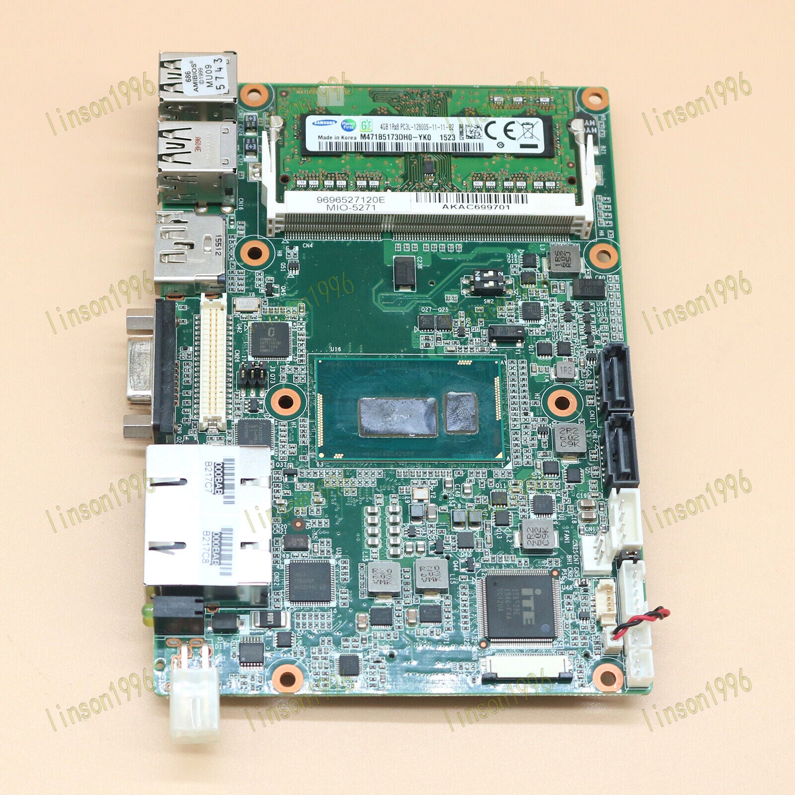 used 1pcs  Advantech Industrial Motherboard MIO-5271 A101-3 Tested In OK Advantech