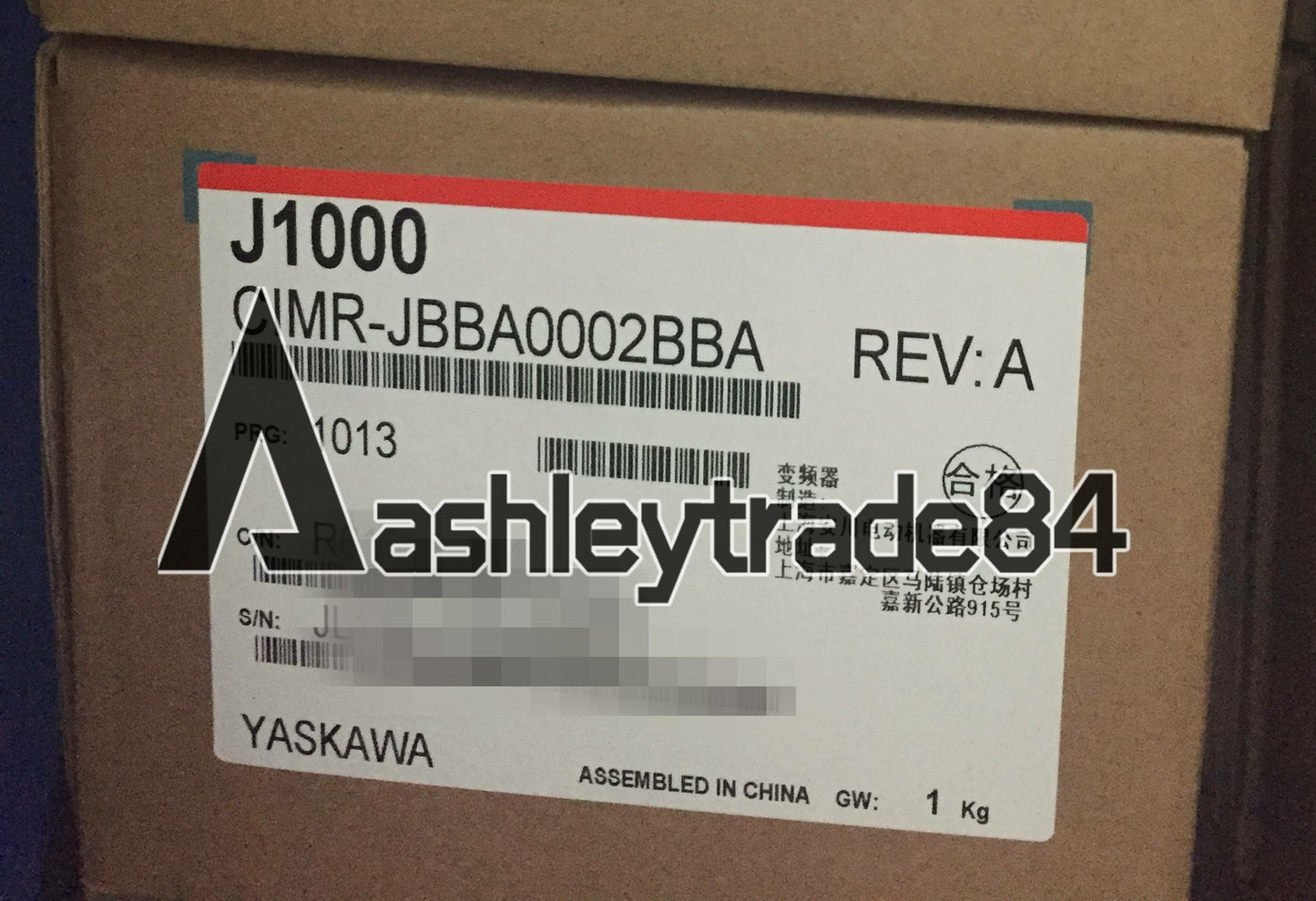 new ONE  Yaskawa CIMR-JBBA0002BBA J1000 inverter single phase 220V/0.2KW