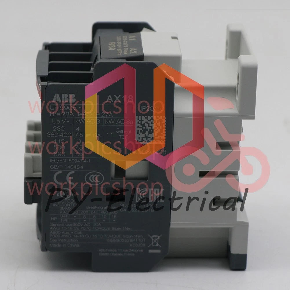 1PCS ABB AX18-30-10-80 Contactor 220-230V50Hz/230-240V60Hz 1SBL921074R8010