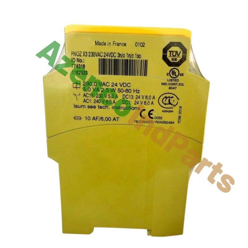 Pilz Safety Relay X3 230VAC 24VDC 1SO - PILZ