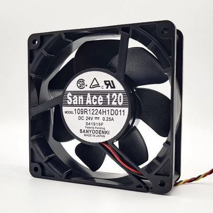 Sanyo 109R1224H1D01112038 24V 0.25A 12CM 3-Wire Inverter Cooling Fan