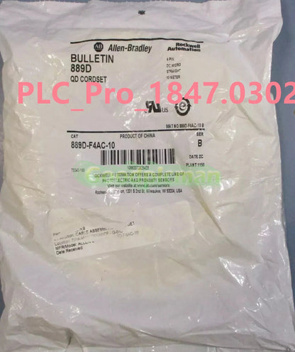 1PCS Allen Bradley 889D-F4AC-10 SerB QD Cordset 10m Long, 4-Pin, 250V, 4A