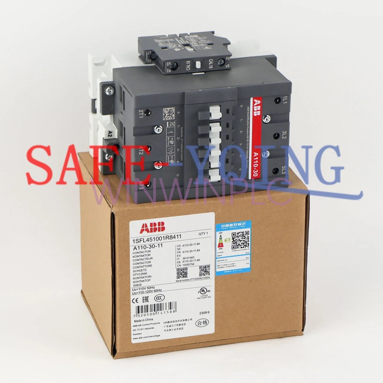 1PCS ABB A110-30-11-84 AC Contactor AC110V