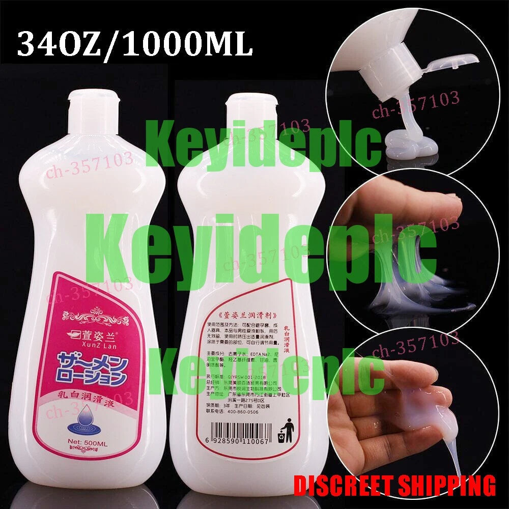Cum Lube Water Based Personal Lubricant Unscented Realistic Semen Personal 34OZ