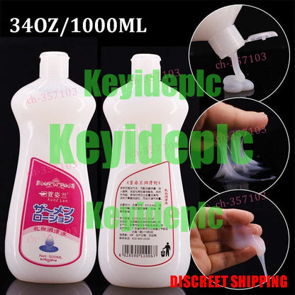Cum Lube Water Based Personal Lubricant Unscented Realistic Semen Personal 34OZ