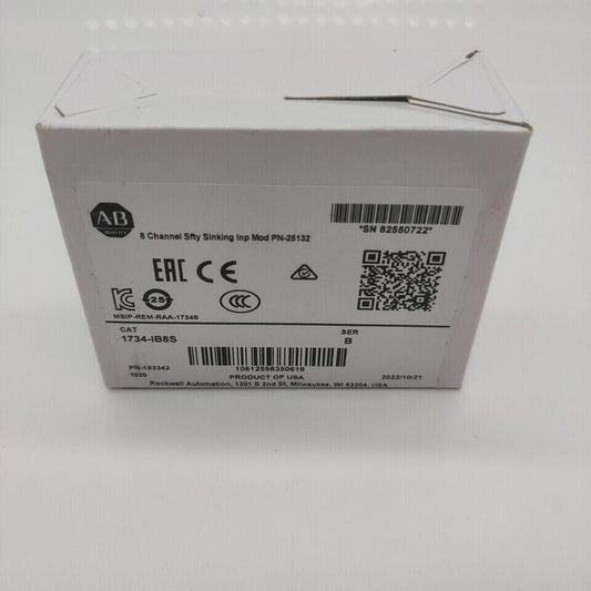 NEW Factory Sealed AB 1734IB8S 8-Channel Sinking Input Module - KOEED