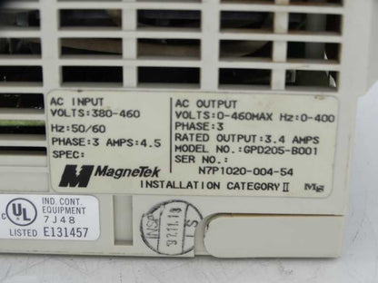 MAGNETEK GPD205-B001 Direct Drive - MAGNETEK