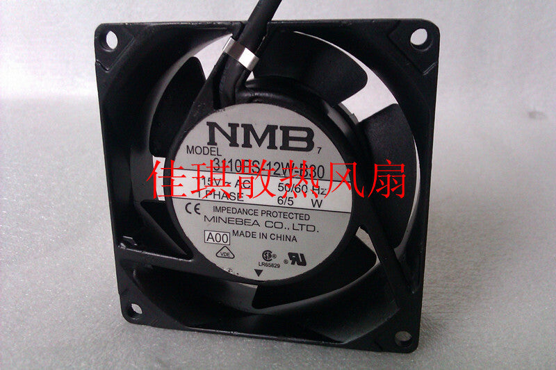 1pcs NMB 3110PS-12W-B30 115V 6 / 5W 8025 metal frame fan