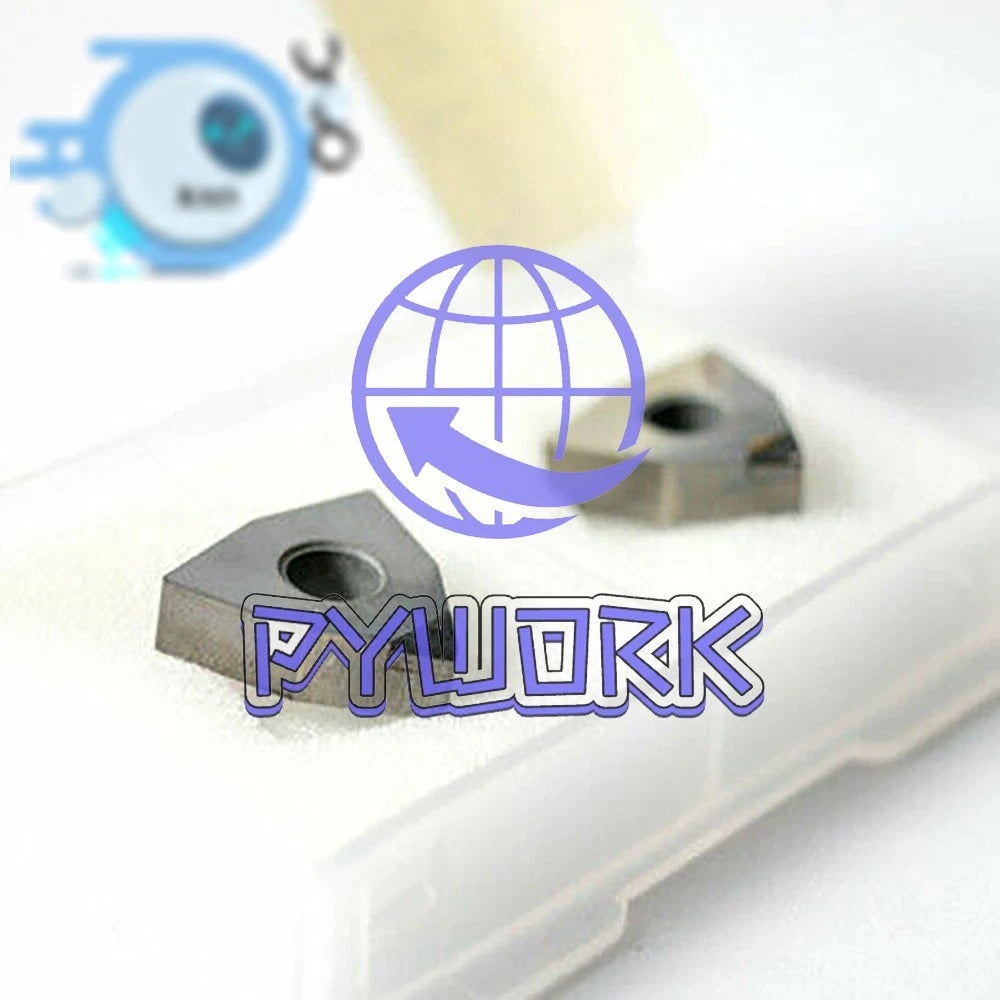 2pcs WNMG080404 PCD carbide insert for Aluminum Polycrystalline turning inserts