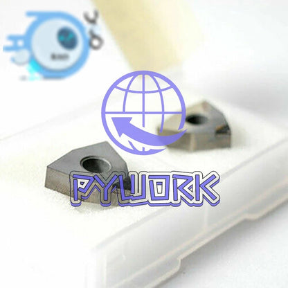 2pcs WNMG080404 PCD carbide insert for Aluminum Polycrystalline turning inserts