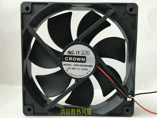 CROWN 12025 AGE12025B24MF DC24V 0.31A industrial computer inverter fan