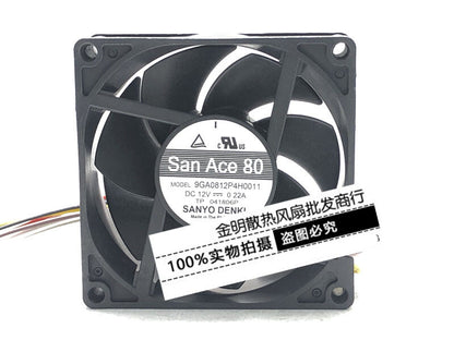 Sanyo 9GA0812P4H0011 12V 0.22A 80mm chassis gale volume cooling fan