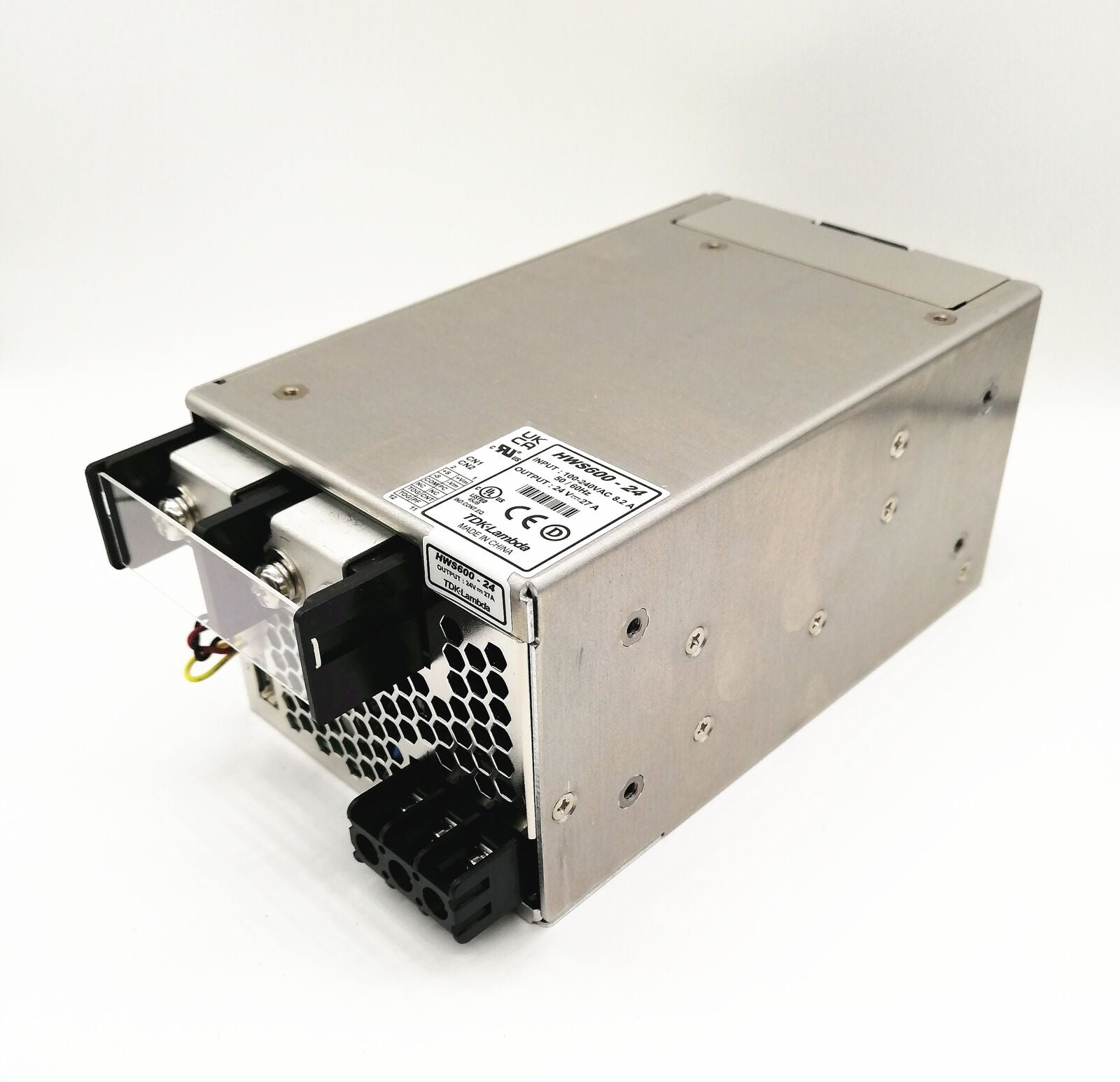 new TDK-LAMBDA HWS600-24 24V 27A Switching Power Supply 100-240VAC 8.2A - TDK-LAMBDA