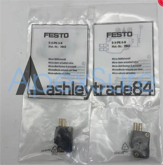 1PCS FESTO micro cylinder shaft drive valve S-3-PK-3-B 7843