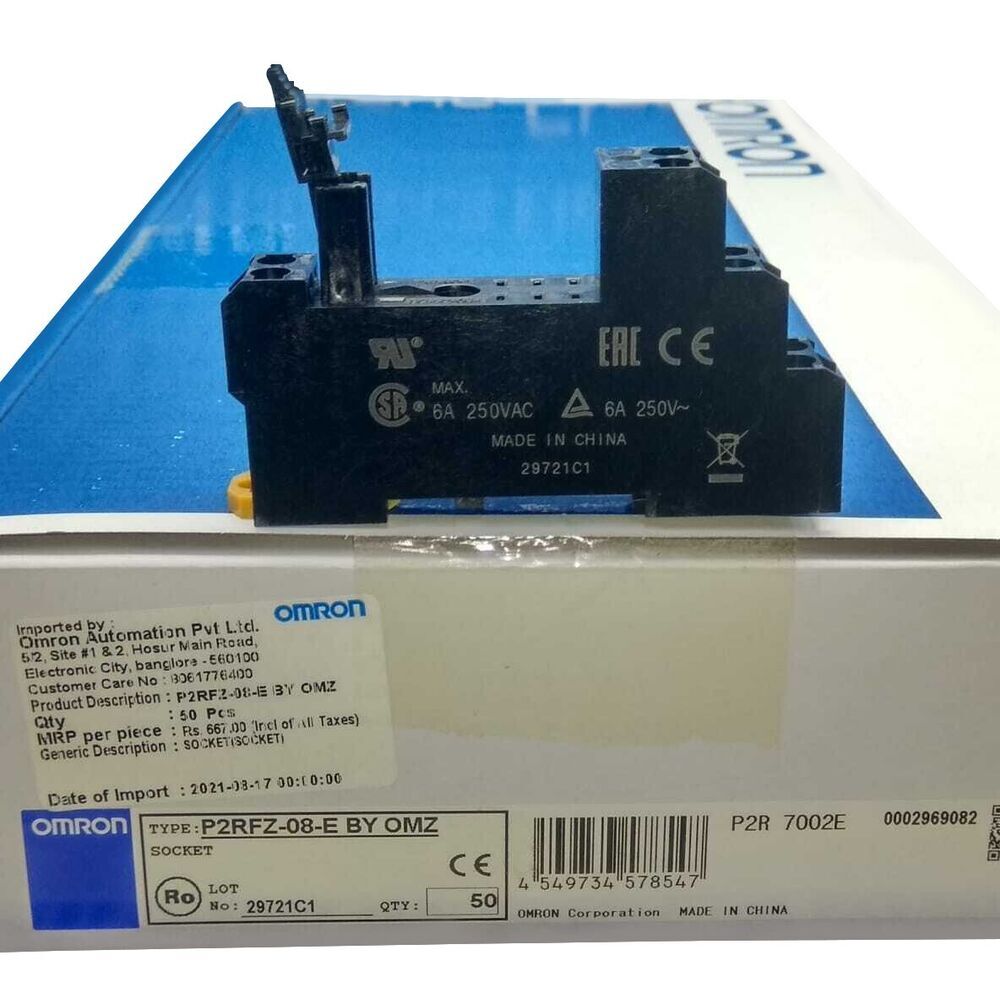10PCS  Omron P2RFZ-08-E Relay Base In Box Free Shipping P2RFZ08E
