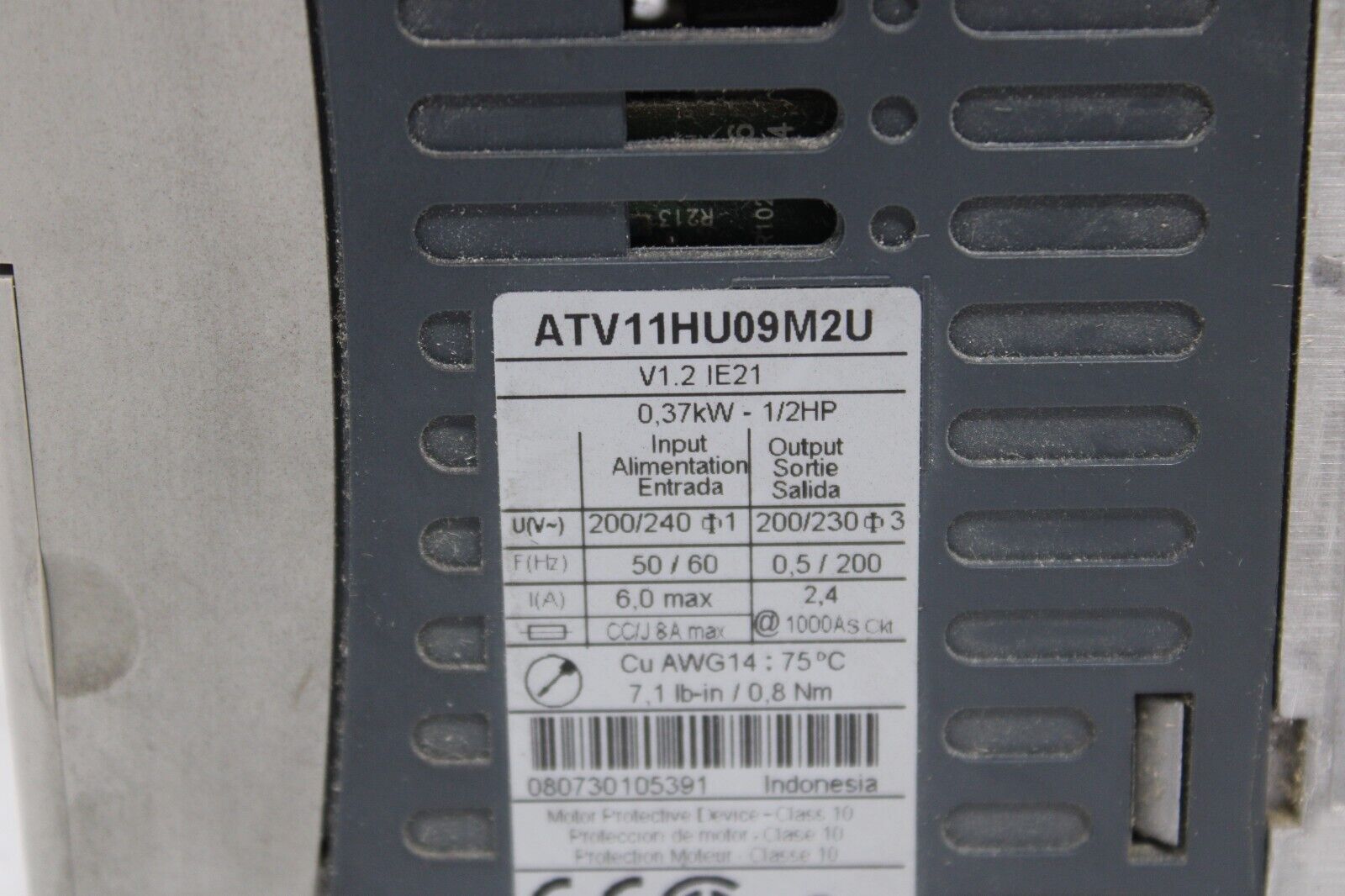 used Telemechanique ATV11HU09M2U Variable Speed Drive - TELEMECHANIQUE