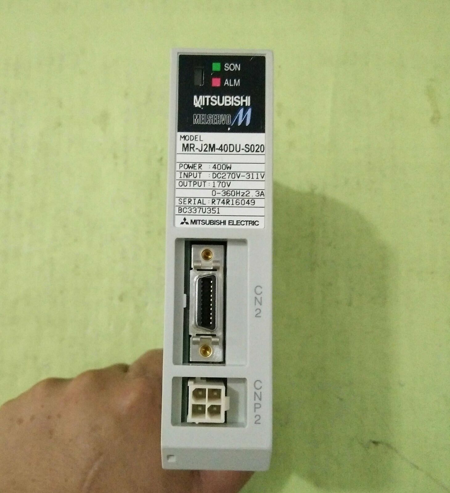 used Mitsubishi Servo Drive MR-J2M-40DU-S020 Tested Good Condition - MITSUBISHI