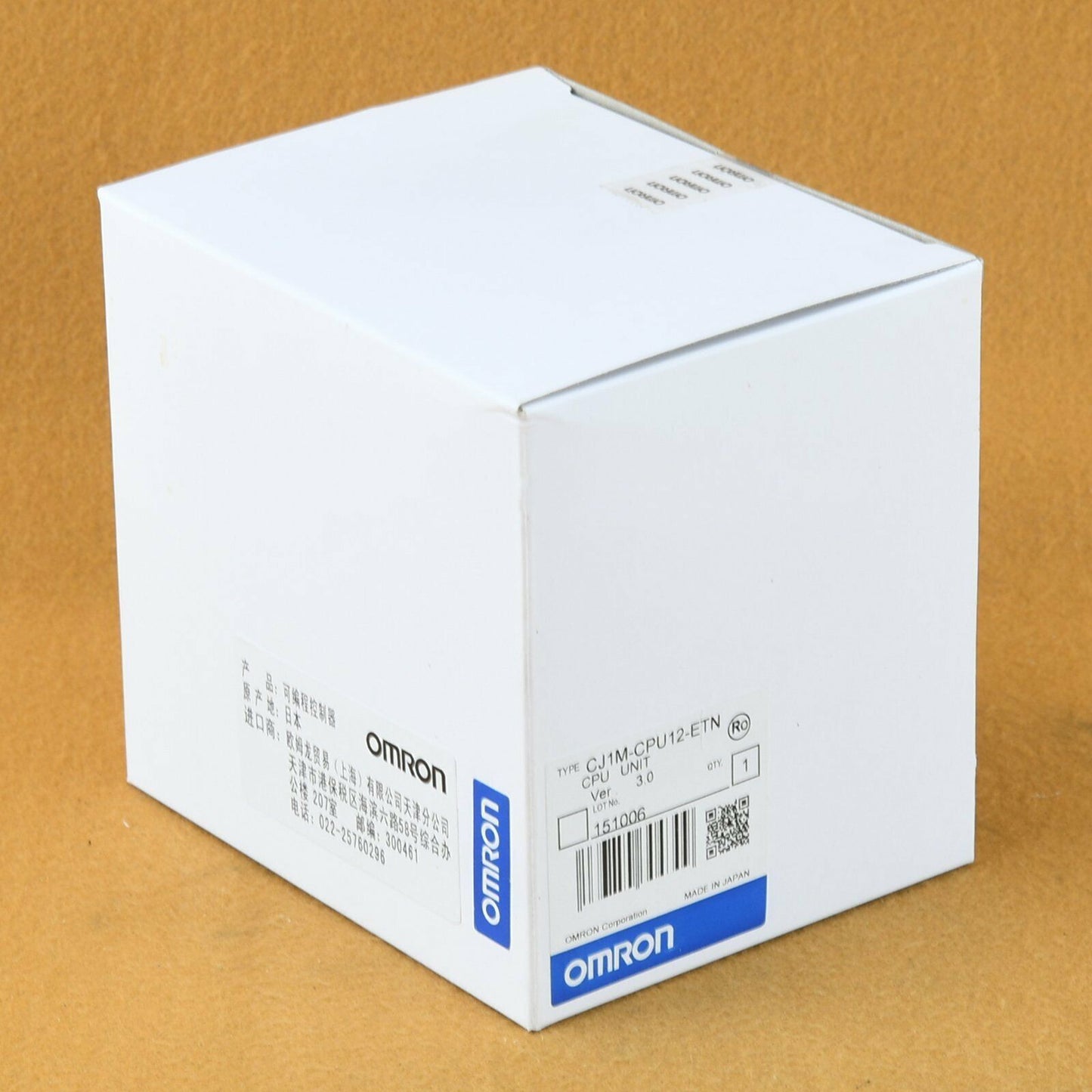 OMRON CJ1M-CPU12-ETN CJ1M-CPU12-ETN PLC Module IN BOX 1 year warranty#XR