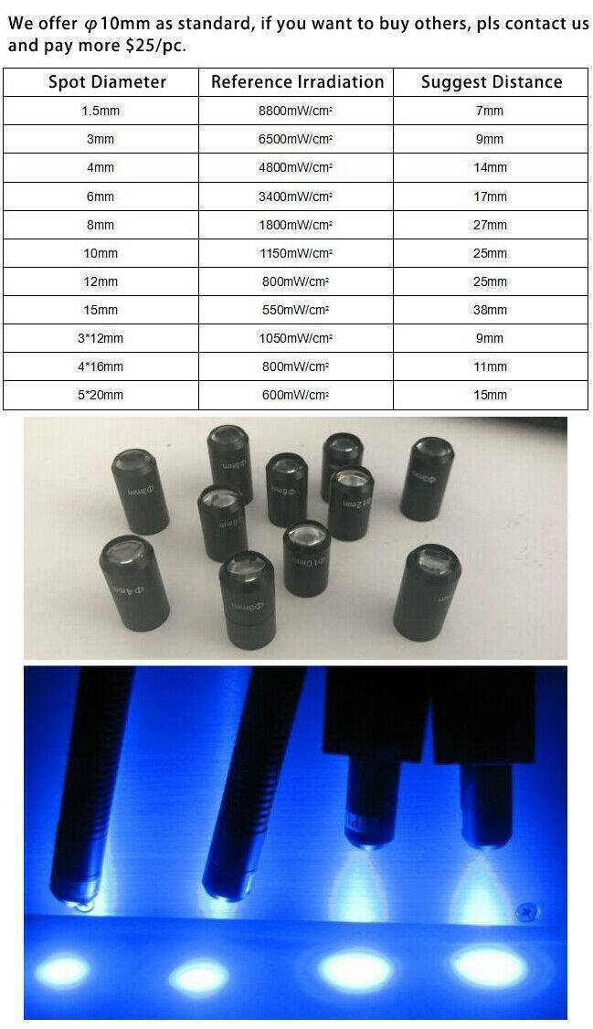 Portable UV LED Curing Pen 365nm UV LED Spot Light Source UV Curing Machine
