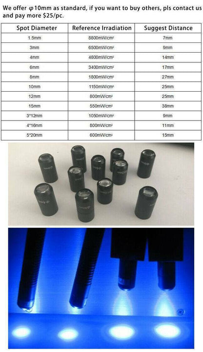 Portable UV LED Curing Pen 365nm UV LED Spot Light Source UV Curing Machine