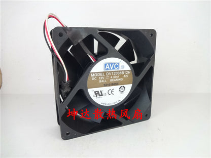 1pcs AVC DV12038B12H 12038 12 cm 12V 4.5A booster fan