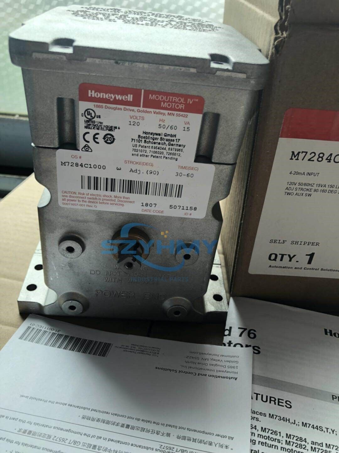 new  Honeywell m7284c-1000 actuator M7284C1000 fast distribution