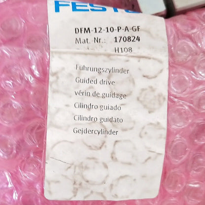 new FESTO DFM-12-10-P-A-GF {170824} Compact Cylinder - FESTO DFM-12-10-P-A-GF {170824} Compact Cylinder - FESTO
