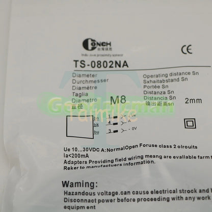 Replacement Conch proximity switch TS-0802NA inductive sensor NPN normally open