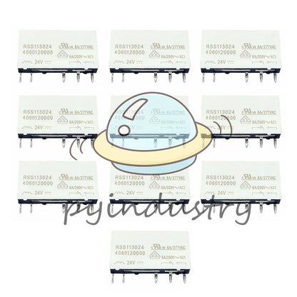 10PC Power Relay 24VDC 277VAC 6A 5-Pins for Weidmuller RSS113024 4060120000