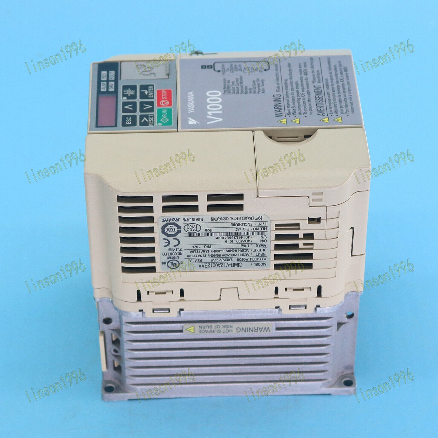 Yaskawa Inverter Model CIMR-VT2A0012BAA 3.0KW/2.2KW - YASKAWA