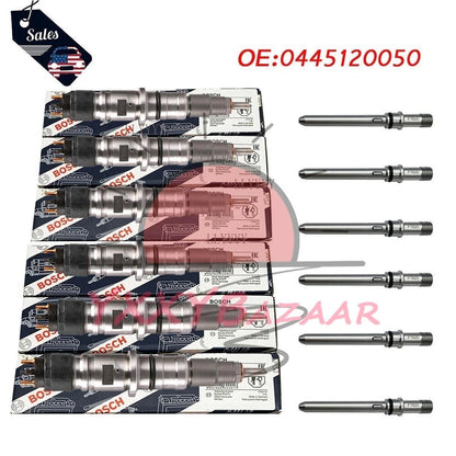 6Pcs Diesel Fuel Injector Fits For 2007-12 Cummins Dodge Ram 2500 3500 6.7L