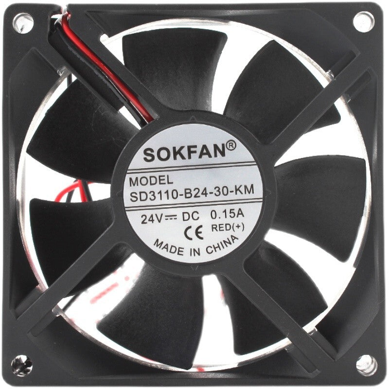 SOKFAN SD3110-B24-30-KM 8025 24V 0.15A 2-wire converter Cooling fan