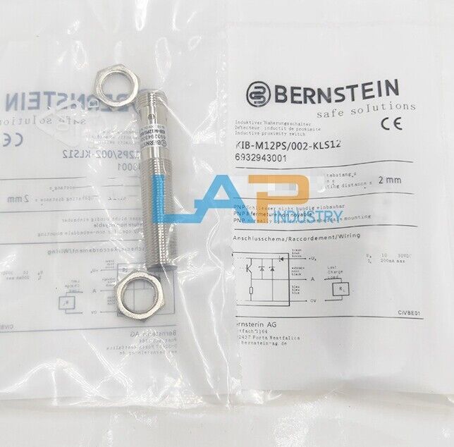 new 1PCS  FOR Bernstein Proximity Switch 6932943001 KIB-M12PS/002-KLS12 Bernstein