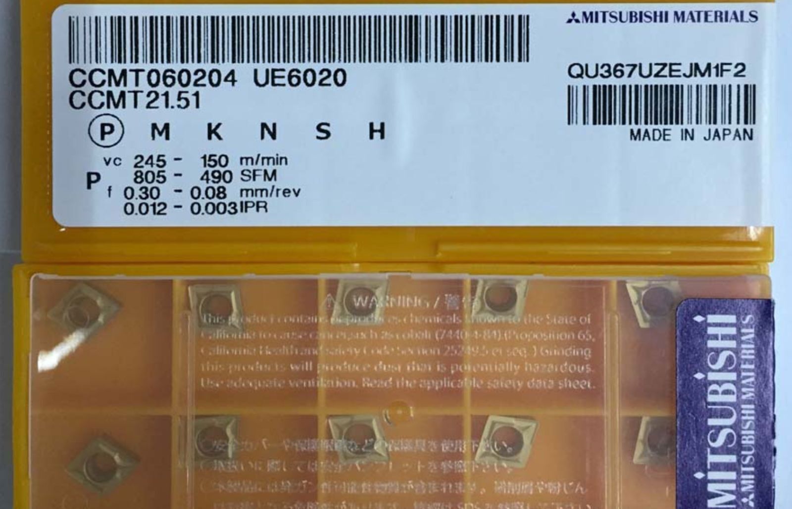new 10pcs/box Mitsubishi CCMT060204 UE6020 CCMT21.51 Carbide Inserts - MITSUBISHI