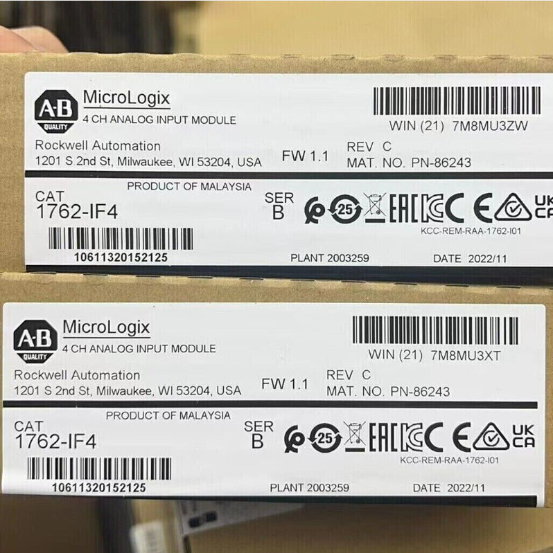 1762IF4 MicroLogix 4 Pt AI Module New Factory Sealed - MICROLOGIX