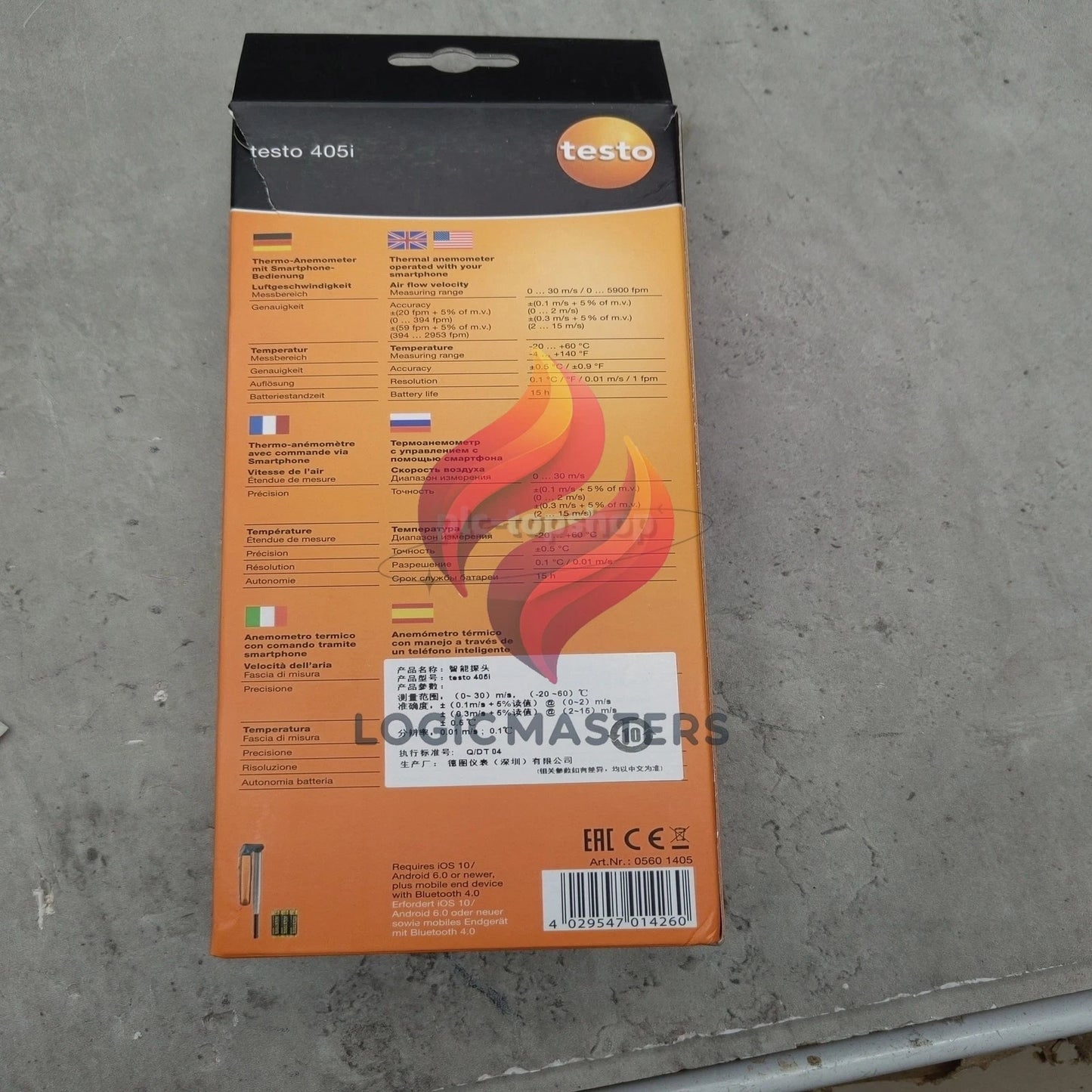 1PCS testo 405i thermal anemometer with smartphone operation 0560 1405 710185