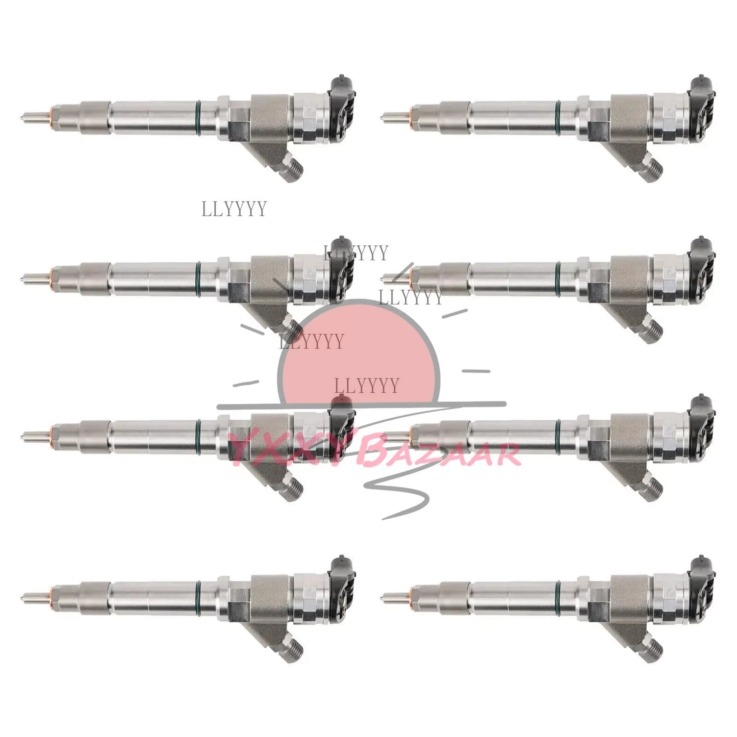 8X 0445120042 Fuel Injectors For 06-07 GMC Chevy Duramax 6.6L LBZ Hummer BOSCH