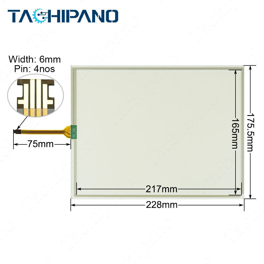 new 2711P-T10C21D8S-B Touch Screen Panel for 2711P-T10C21D8S B SER B + Overlay - INDUSTRIAL AUTOMATION SOLUTIONS