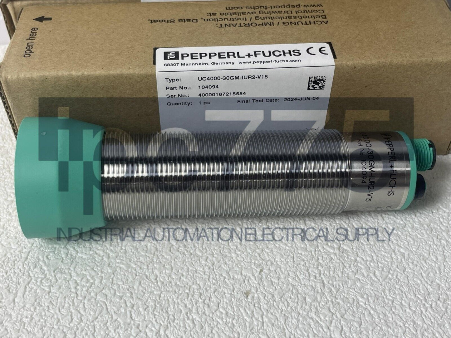 Pepperl Fuchs Ultrasound Sensor UC4000-30GM-IUR2-V15 - PEPPERL FUCHS