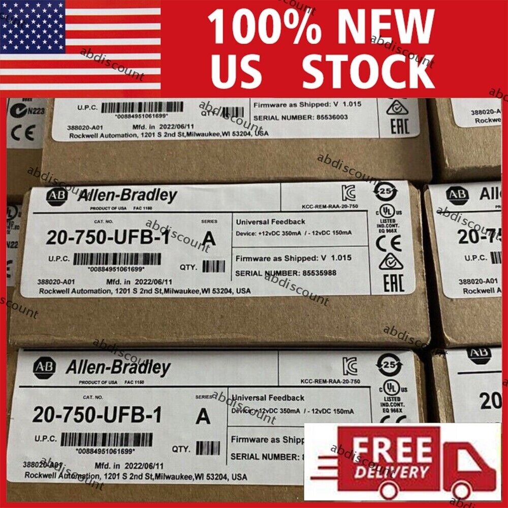 Allen-Bradley 20-750-UFB-1 Universal Feedback Module Factory Sealed, High Precision, 24VAC/60Hz, IP67/66, 2000VAC/600VDC, 1000W - ALLEN-BRADLEY