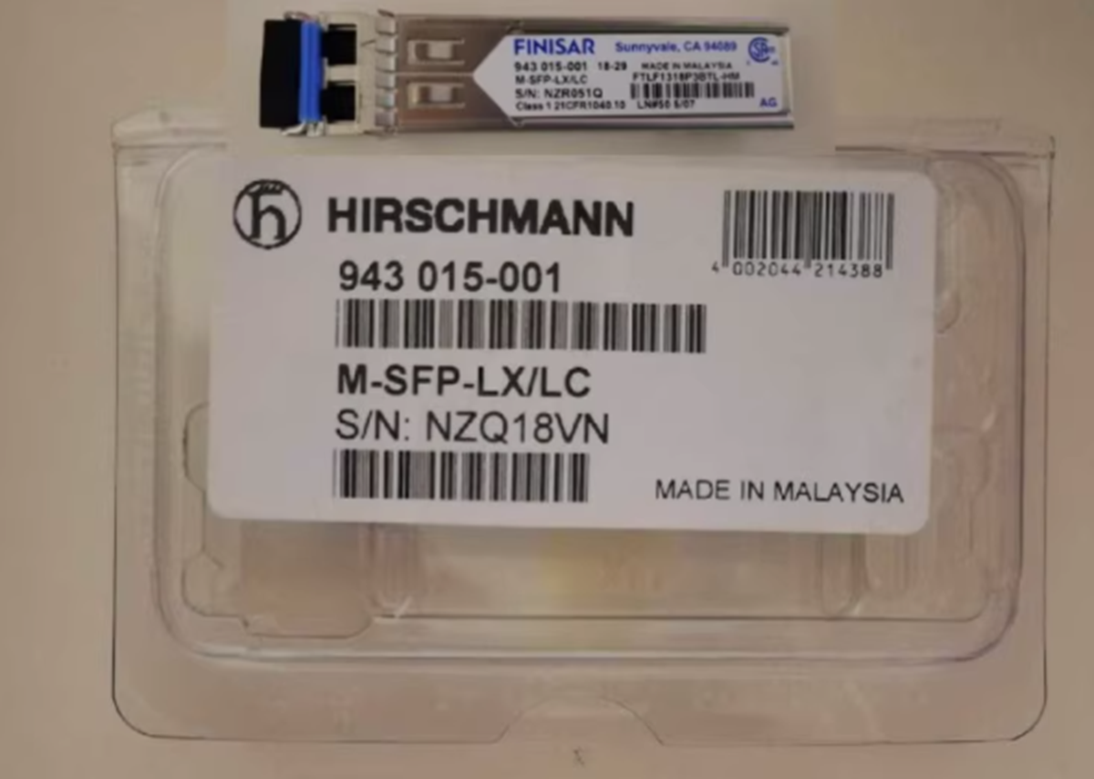 New HIRSCHMANN M-SFP-LX/LC 943 015-001 Gigabit Single Mode - HIRSCHMANN