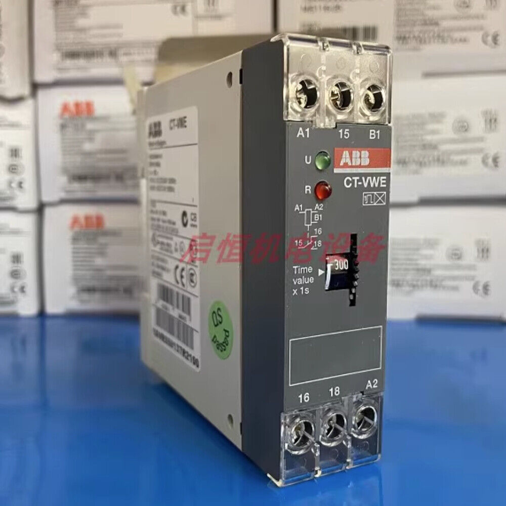 ABB Time Relay CT-VWE, 0.3-30s, 24VAC/DC 220-240VAC - ABB