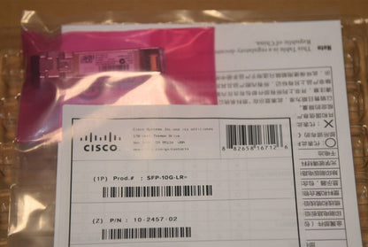 new Sealed Cisco SFP-10G-LR 10GBASE-LR SFP Plug-in Transceiver Module - CISCO