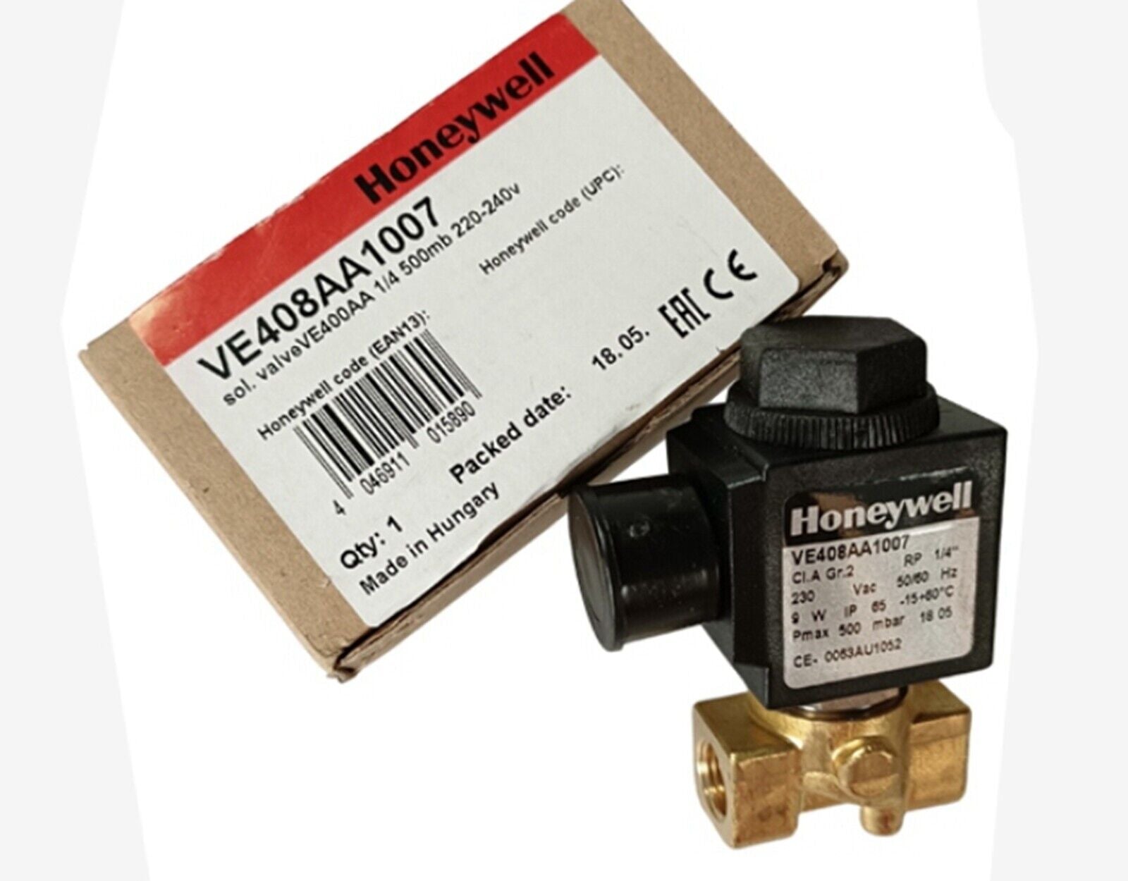 new  HONEYWELL VE408AA1007 Gas Solenoid Valve HONEYWELL