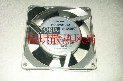 new 1pcs ORIX MU925S-41 9225 AC200V 9.5 8W cooling fan - ORIX