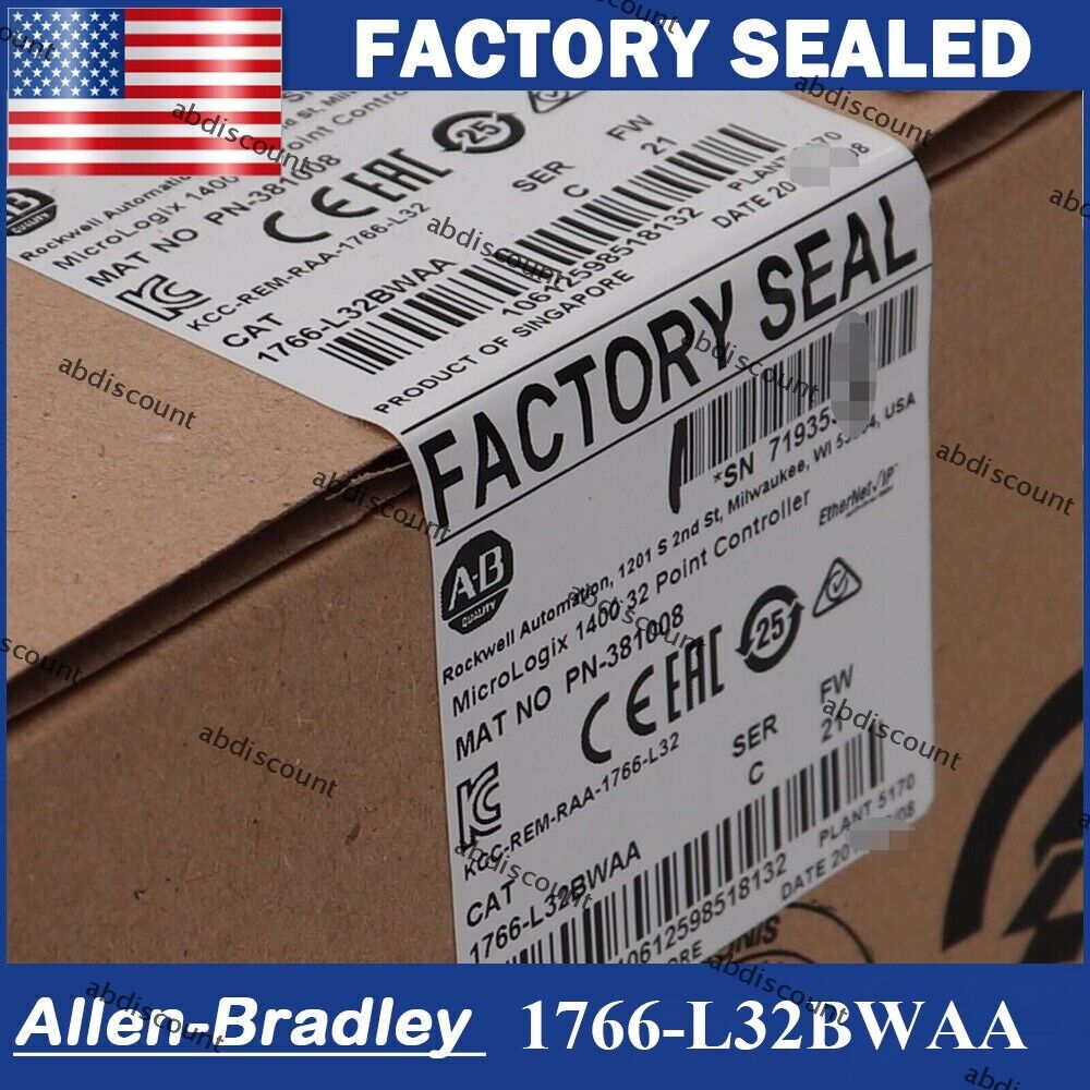 NEW Allen-Bradley 1766-L32BWAA MicroLogix 1400 32 Pt Controller 1766L32BWAA Allen-Bradley