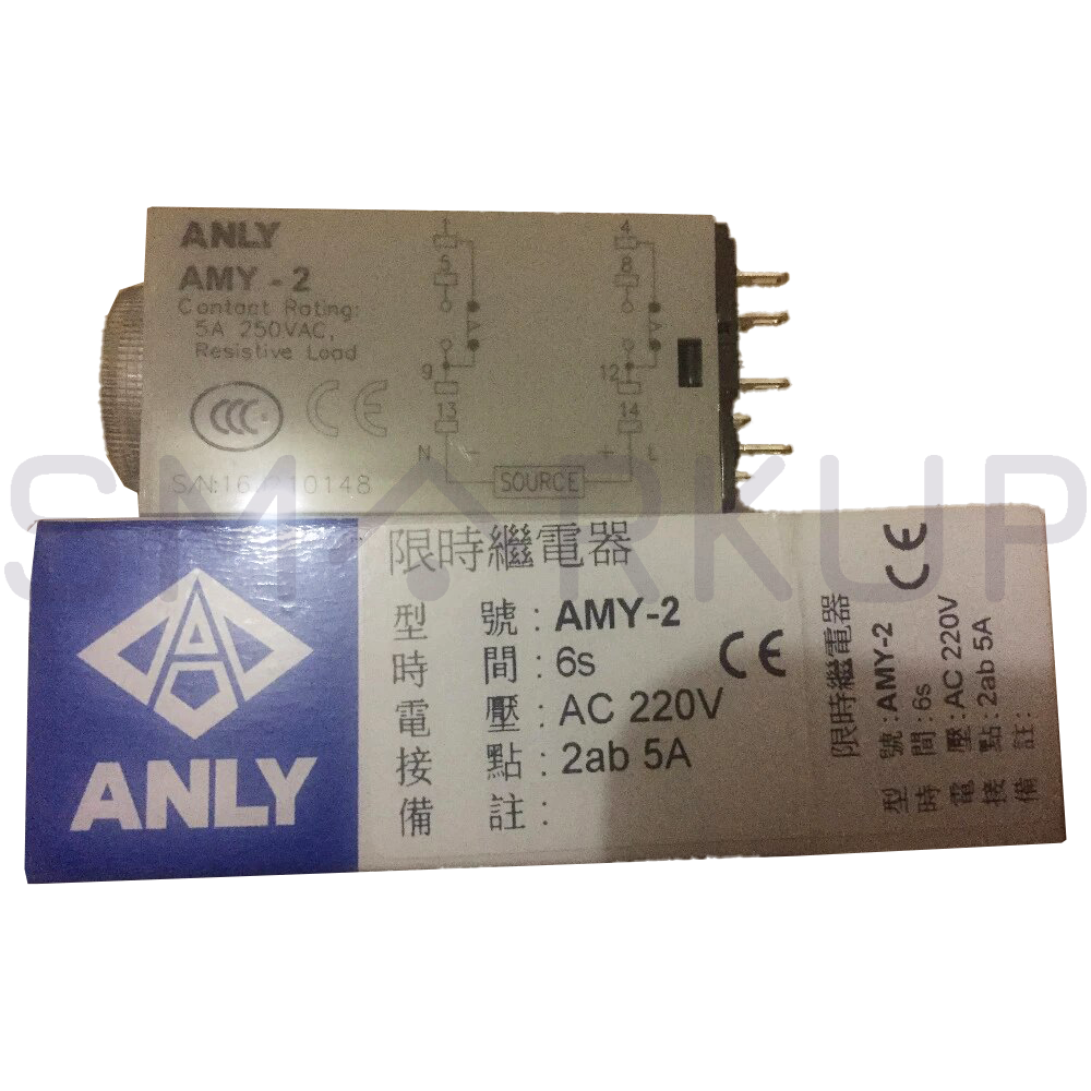 new  In Box ANLY AMY-2 Time Relay 30S AC220V