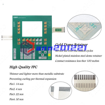 Front Case Cover for 6AG1935-2SB00-4AC0 with Membrane Keypad - PROLIFIC