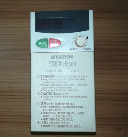 Used Mitsubishi Inverter FR-E520-0.75K - Tested Quality Assurance - MITSUBISHI